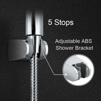 Pommeau de douche multifonction à changement de couleur à Led, pommeau de douche de salle de bain à économie d'eau, pommeau de douche haute pression à effet pluie