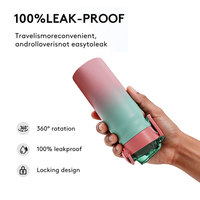Bouteille d'eau en acier inoxydable 2024 avec paille pour le sport, le camping et les voyages - Sans BPA - Garde au chaud/au froid 12-24 heures - Thermos sous vide