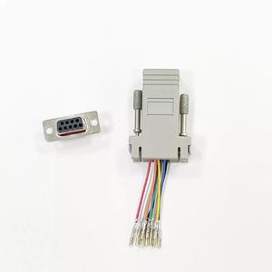Adaptador de conector modular RJ45 a RS <span class=keywords><strong>232</strong></span>, cabeza de ordenador RJ 45 a DB 9, conector DB 9 hembra/macho a RJ 45 - Product Image 1