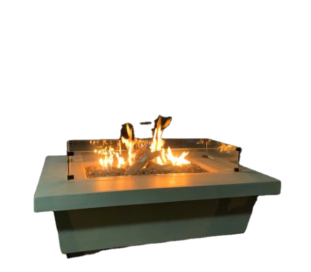 Villa Garden Outdoor  Propane Fire Pit Table /  Steel gas Fire pit