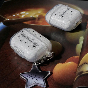 เคส2ND airpods Pro พร้อมพวงกุญแจแฟชั่นน่ารักลายดาวระยิบระยับระยิบระยับระยิบระยับสำหรับ Apple airpods 1 2 3 GIRL - Product Image 4