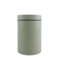 Conteneur de stockage de thé de qualité supérieure, robuste et de grande taille, boîte en métal pour matcha vert, emballage personnalisé pour compléments protéinés, boîtes en métal avec cuillère