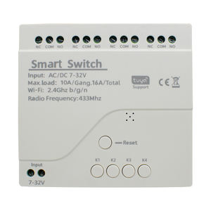 Interruptor Inteligente TUYA con Relé, <span class=keywords><strong>Wifi</strong></span> y Control Remoto RF de 433mhz, Módulo Inalámbrico de 4 Canales, 7V a 32V, Receptor RF sin USB - Product Image 1