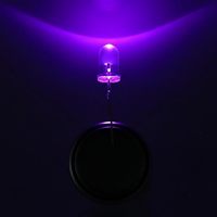 JINGLEIKE OEM/ODM Lampe LED Violette 3V 5mm 395-400nm Diode LED UV 0.06W pour Composants Électroniques d'Indicateur de Circuit PCB