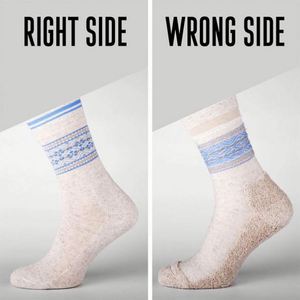 Chaussettes décontractées <span class=keywords><strong>en</strong></span> chanvre respirantes et compressives pour femmes, <span class=keywords><strong>en</strong></span> <span class=keywords><strong>lin</strong></span> biologique, avec logo personnalisé, collection automne - Product Image 3