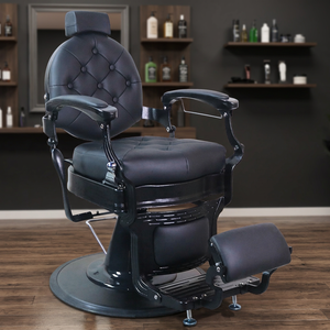 Fauteuil de Barbier Moderne pour Salon, Pompe Hydraulique Robuste, Ergonomique, Réglable, Inclinable, Pivotant, en Cuir PU - Product Image 3