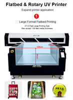 Impresora UV de Cama Plana 1210 para Imprimir Logotipos, Pancartas, Tazas, Carcasas de Teléfono Móvil, Adhesivos Flexibles, 2 Piezas de Plástico de Cloruro de Polivinilo
