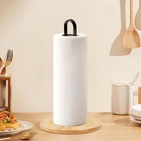 Porte-serviettes en papier en bois Porte-serviettes en papier Comptoir avec base en bois antidérapante pour comptoir de cuisine