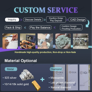 Orologio con Diamanti Moissanite Personalizzato Tempestato di Brillanti Placcato Oro o Argento, Gioiello di Lusso Impermeabile Meccanico da Uomo - Product Image 6