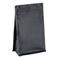 Sachets d'emballage pour café et thé personnalisés imprimés, 1/2 lb, 1 lb, 2 lb, à fond plat, avec valve, refermables et anti-odeur