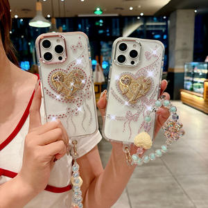 Funda Clásica con Corazón de Diamantes para <span class=keywords><strong>iPhone</strong></span> 16 <span class=keywords><strong>Pro</strong></span> Max, Apple <span class=keywords><strong>13</strong></span> <span class=keywords><strong>14</strong></span> 15 Plus, Protector de Lente Electrochapado, Cubierta para Teléfono Móvil - Product Image 6