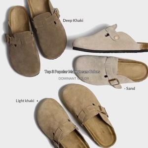 Sabots ergonomiques en liège PVC Boston Mules, chaussures à enfiler ultra-confortables avec bride à boucle, sandales rétro polyvalentes unisexe pour usage quotidien décontracté - Product Image 6