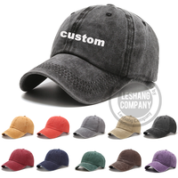 Gorras de béisbol con logotipo bordado personalizado Vintage sin estructura en blanco al por mayor, gorra de papá desgastada de tela de algodón lavado a granel para hombre