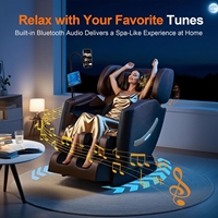 Fauteuil de massage Shiatsu pliable 8D 2026 avec masseur complet du corps, du cou et des pieds, fonction musicale, machine multifonction de luxe