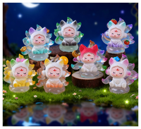 Miniatur 3D Deko-Harzfiguren Hersteller Cartoon Fuchs Winzige Mini Harz-Tierfiguren für Kinder Großhandel Kunst Trendiges Spielzeug