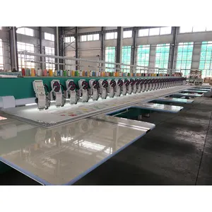 6/9/12 Needles chain stitch towel precise high speed 60 head automatic Flat embroidery machine electrical motor 380v price