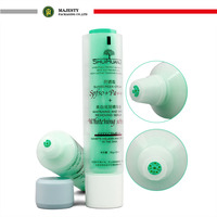 Tube cosmétique à double compartiment 50ml 100ml, tube en plastique à double pression pour formule double en matière de soins de la peau
