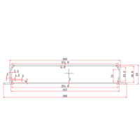 Boîtier en aluminium anodisé d'usinage CNC Boîtier d'instrument électronique Boîtier PCB