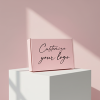 Boîte d'expédition pliable en carton ondulé avec logo personnalisé en relief, laminage mat, doublure en éponge, revêtement UV et fermeture magnétique