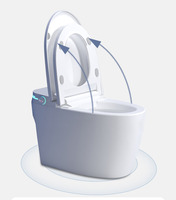 Articles sanitaires modernes intelligents à économie d'eau, certifiés ISO9001, avec chauffage électronique automatique et séchage à l'air, en céramique monobloc inclus