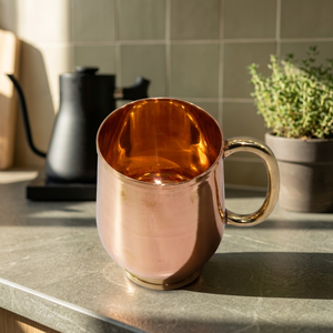 Chope à bière en cuivre massif - Product Image 3