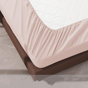 Drap-housse respirant 300TC en polycoton uni, écologique, toutes saisons, pour hôtel, hôpital, usage domestique - Product Image 3