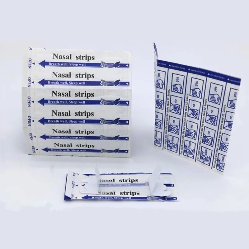 100 Pieces Breath Nasal Strips Anti Snore Nose Strips Nasal Strips Machine For Breath 66x19mm