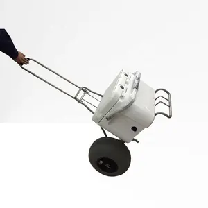 Оптовая продажа с фабрики Складная пляжная тележка рыболовная тележка с полиуретановым шариковым колесом