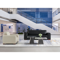 Ensemble de canapés sectionnels en cuir italien de luxe modernes meubles de bureau de direction pour réception de visiteurs pour salon chambre d'hôpital
