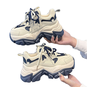 Mocasines Gruesos Transpirables con Soporte de Arco para Mujer, Suela de Goma de Primavera, PVC Antideslizante, Zapatos de Moda que Aumentan la Estatura - Product Image 3