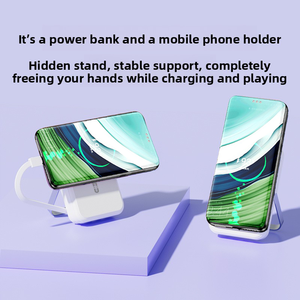 Batería Externa Ultra Delgada Mini de 5000mAh/10000mAh con Carga Rápida, Portátil, Tamaño de Bolsillo, Tipo C PD 20W, Pantalla LED, Cordón <span class=keywords><strong>y</strong></span> Llavero, Ideal para Regalo - Product Image 5