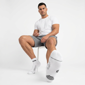 Handee Logo Sport <b>Socks</b> Stylish Short Sleeves Polyester/Cotton Blend Quick-Dry UV Protection Comfort Stretch Breathable All - Product Image 1
