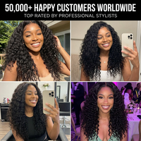 Peluca de Cabello Humano Remy Virgen 100% de Lujo Inice Hair, Peluca Frontal de Encaje con Ondas Profundas HD de 30 Pulgadas, Calidad Certificada