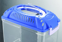 LEECOM – Vente en gros usine – Petit aquarium en plastique portable pour poissons, reptiles et tortues – Idéal pour la maison et l'extérieur