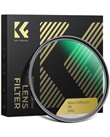 Filtre d'objectif K&F Concept Nano-X durable, ultra-clair, multi-couches, disponible en plusieurs tailles, diffusion noire 1/8 pour appareils photo reflex numériques