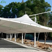 Tente moderne Lyfe en tissu Pvdf à structure de membrane personnalisée en gros pour parking de voiture, tente pour hôtel et école