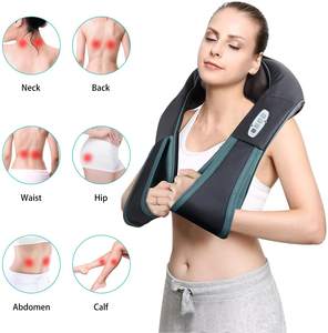 Masajeador Shiatsu Becozy con Calor para Cuello y Hombros, Inalámbrico, con Bolsa de Cuero, Cinturón de Masaje para Aliviar el Dolor de Espalda, Manos y Cintura - Product Image 5