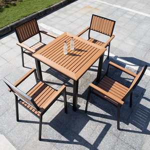 Patio Bistro Set Folding <b>Table</b> Chairs Furniture Metal Outdoor Camping <b>Foldable</b> <b>Table</b> Set WPC Wood <b>Table</b> <b>for</b> Balcony - Product Image 4