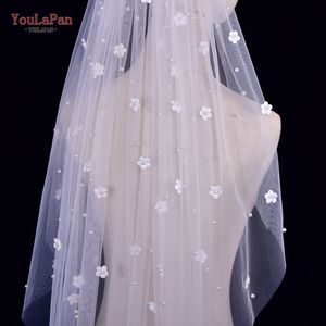 Voile de mariée court élégant YouLaPan à une seule couche, idéal pour les mariées, les demoiselles d'honneur, les fêtes de mariage et les occasions festives V83 - Product Image 4