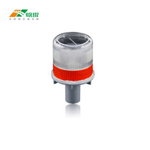 <b>Solar</b> Led Traffic Warning <b>Light</b> Ip65 <b>Ground</b> Mount Construction Zone Flashing Plastic - Product Image 3