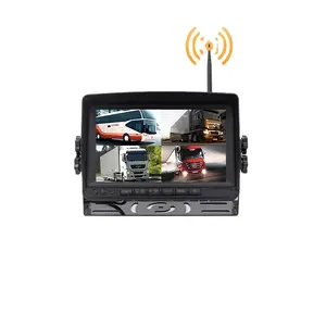 Hochleistungs-Wireless 1080p 7-Zoll-DVR-Monitor Wireless Traktor Gabelstapler Kran LKW Bus Auto Monitor Kamerasystem