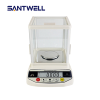 Balanza analítica de laboratorio de alta sensibilidad de 320g, balanza electrónica Digital de laboratorio de 1mg RS232 LCD