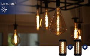 Lampadine Vintage a Led Oversize ST164 <span class=keywords><strong>Dimmer</strong></span> a spirale 2200K <span class=keywords><strong>lampadina</strong></span> gigante a filamento morbido <span class=keywords><strong>lampadina</strong></span> a Led speciale - Product Image 5