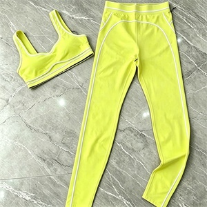 Set Sportivo da Donna per Yoga, Reggiseno Sportivo e Leggings, 2 Pezzi, Comodo, Elastico, Traspirante, in Tessuto Spandex/Poliestere, <span class=keywords><strong>Abbigliamento</strong></span> per Yoga - Product Image 2