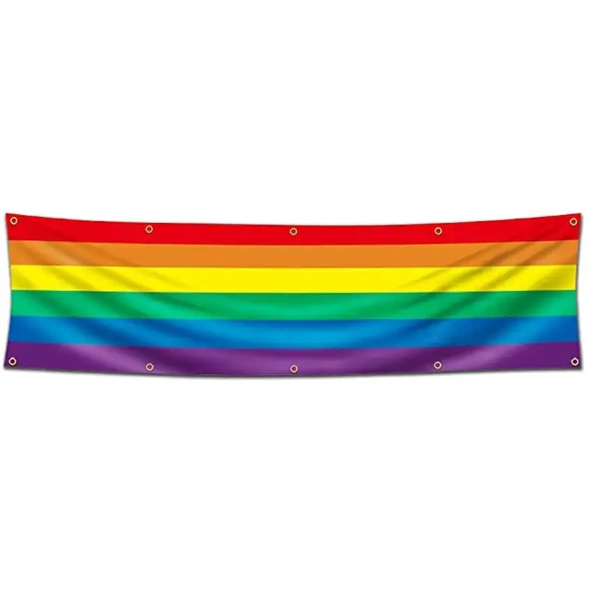 اكسسوارات طباعة مخصصة Huiyi راية علم فخر بوليستر أعلام فخر جنسية للمثليين