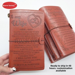 Carnets de notes et agendas faits main en gros, en stock, personnalisables, best-sellers transfrontaliers, en similicuir - Product Image 5