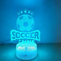 Lampe LED personnalisée en forme de ballon de football américain, cadeau, veilleuse, cadeau de Noël ou d'anniversaire pour joueur de football