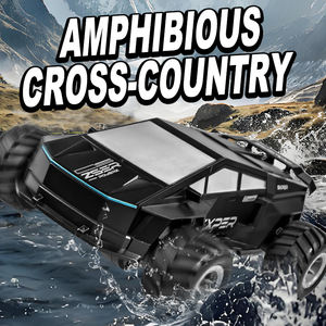 Camion RC tout-terrain amphibie 4x4 haute performance 2,4 GHz, portée 50 m, pour jeux sur plage boueuse, étang, terrain accidenté, enfants et adultes - Product Image 2