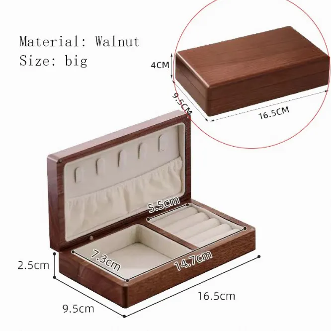 Factory custom creative storage box Wooden jewelry packaging gift jewelry storage box