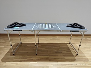 Mesa de Juego plegable de aluminio Beer Pong de 6 pies de largo - Product Image 3